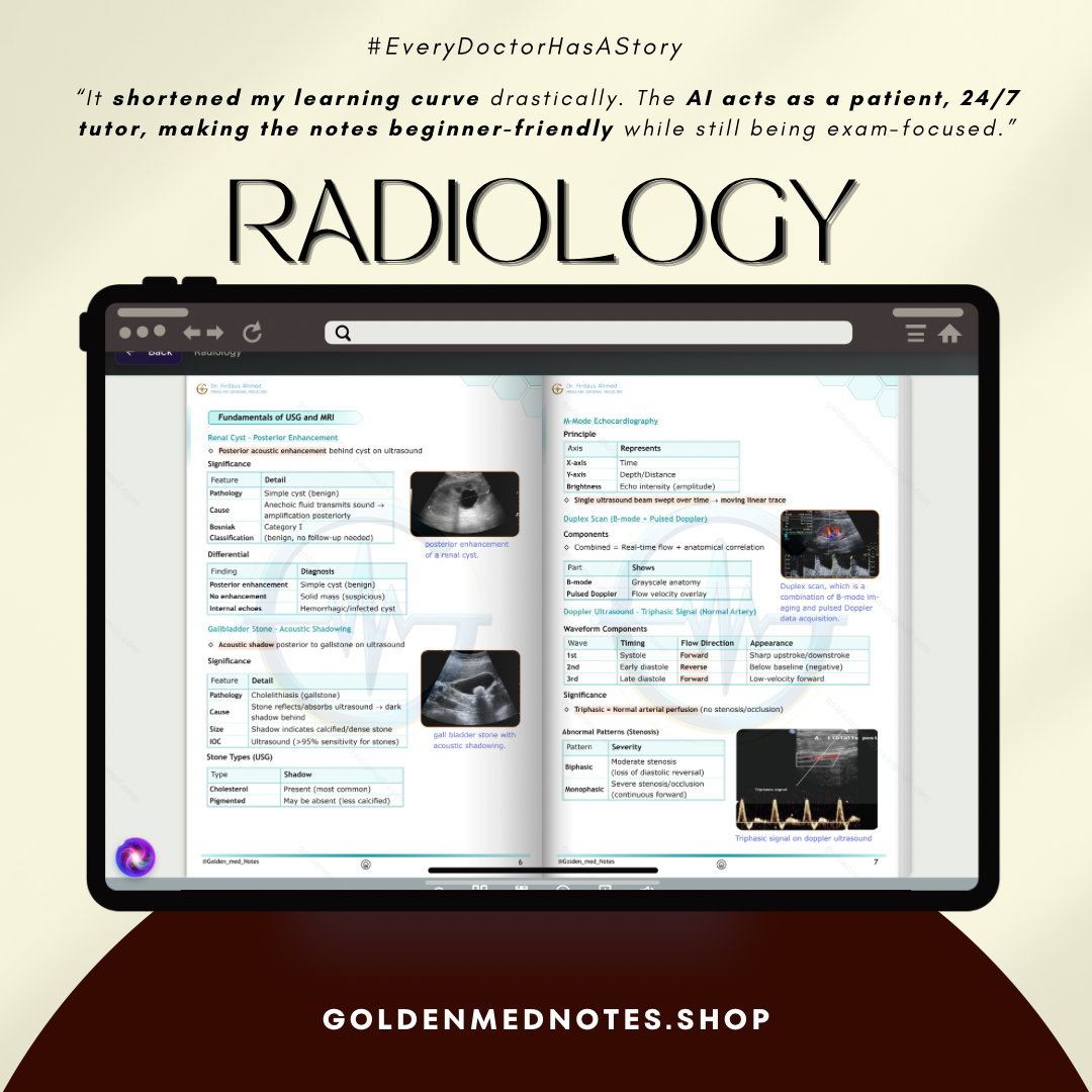 RADIOLOGY Golden Med Notes Edition 3.0