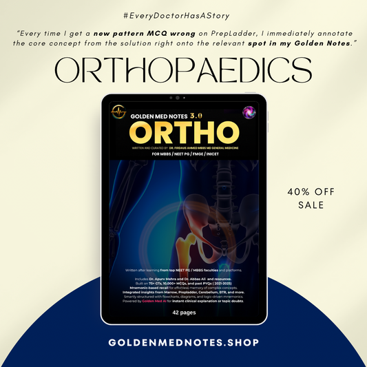 Orthopedics Golden Med Notes Edition 3.0
