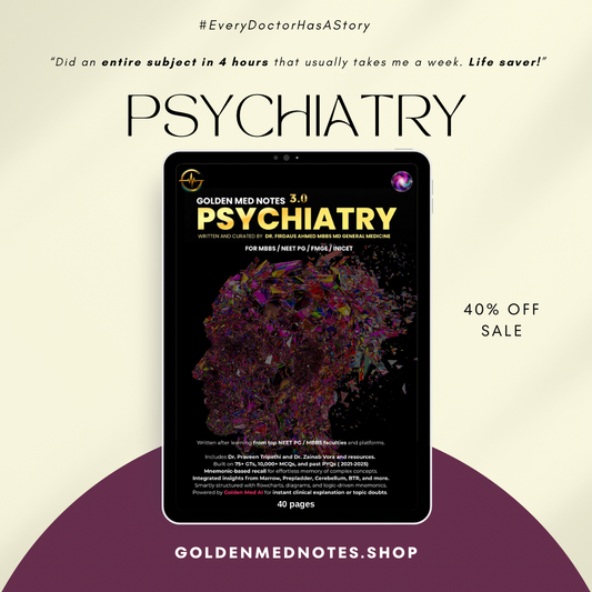 Psychiatry Golden Med Notes Edition 3.0