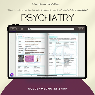 Psychiatry Golden Med Notes Edition 3.0