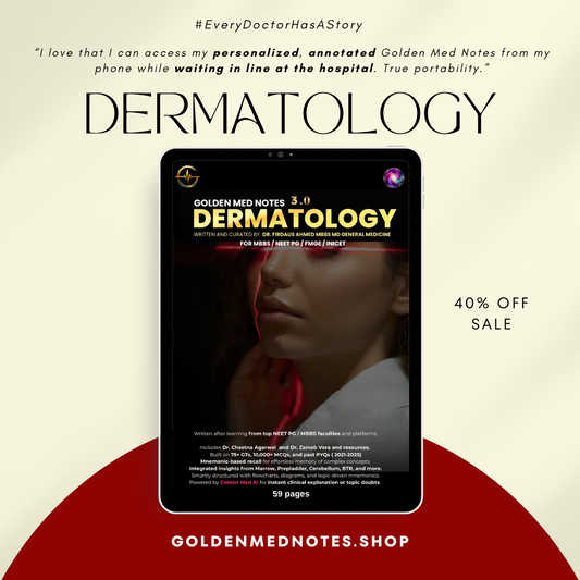 Dermatology Golden Med Notes Edition 3.0