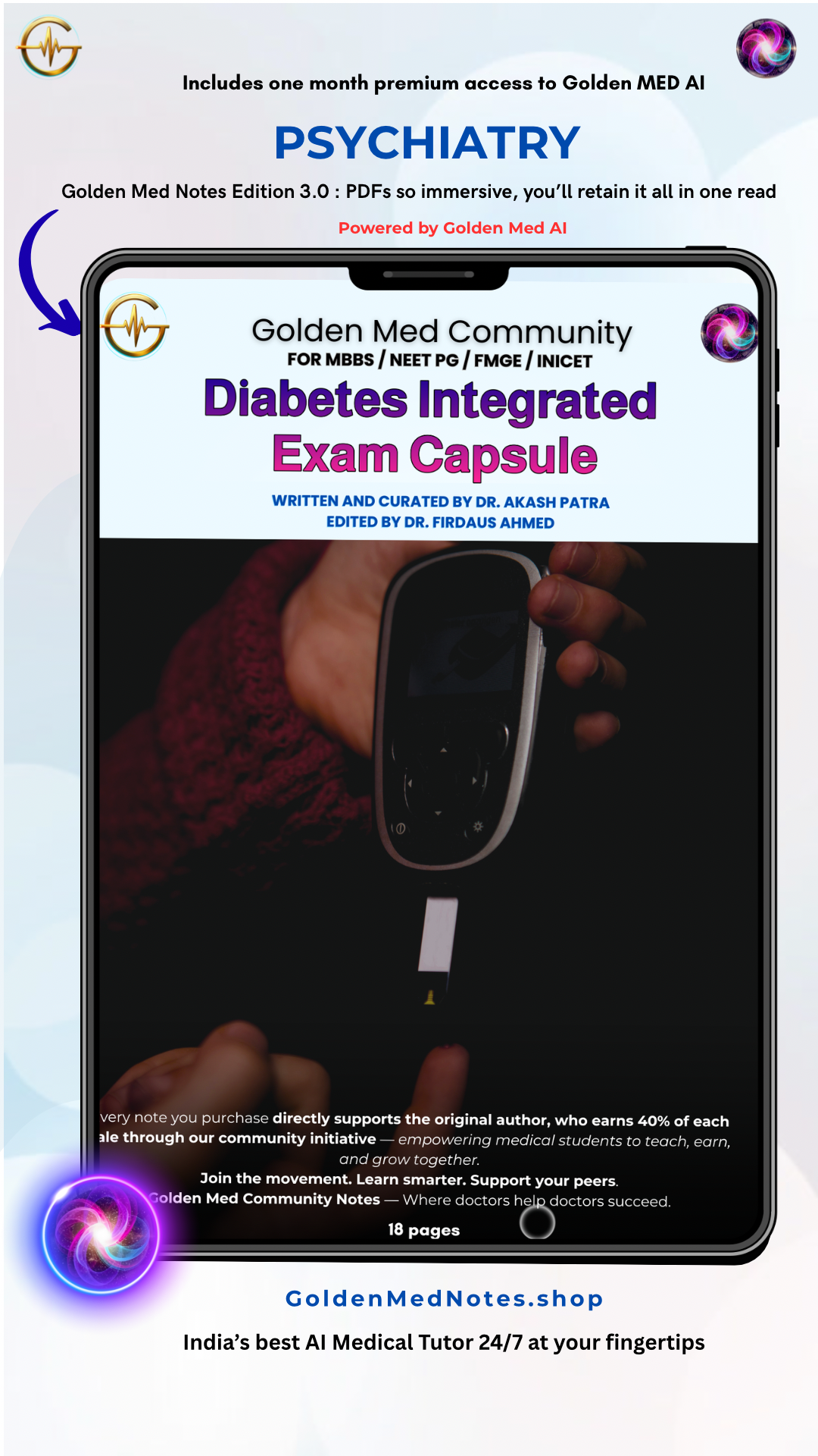 Diabetes Integrated Exam Capsule | Golden Med Community Notes