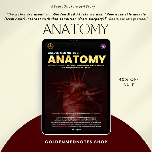 Anatomy Golden Med Notes Edition 3.0