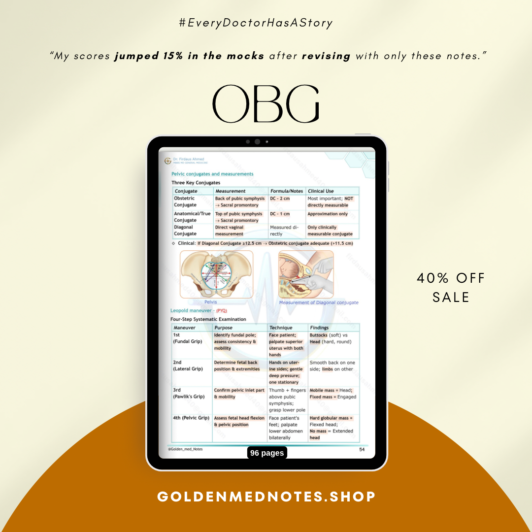 OBG Golden Med Notes Edition 3.0