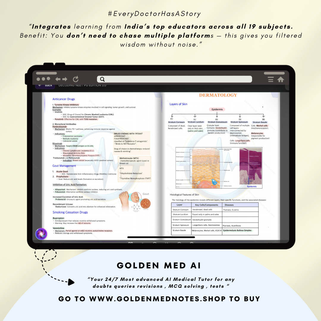 DECODING NEET PG EDITION 3.0 + Golden Med AI (Premium access) - GOLDEN MED NOTES