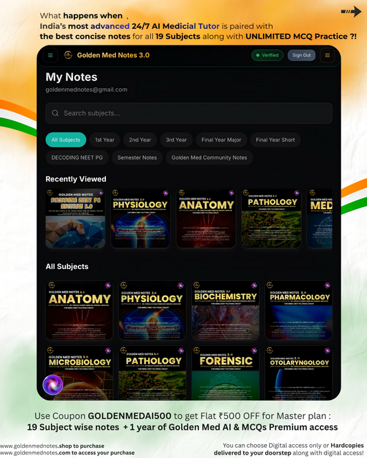 Golden Med Notes & Golden Med AI (2026 Update): Smart MBBS & NEET PG Prep