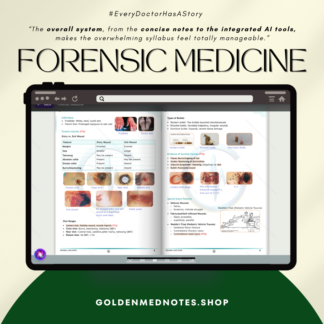 Forensic Medicine Golden Med Notes Edition 3.0