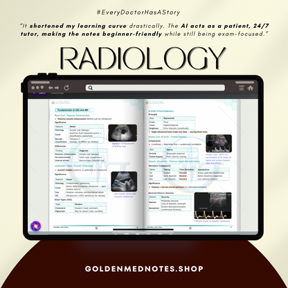 RADIOLOGY Golden Med Notes Edition 3.0