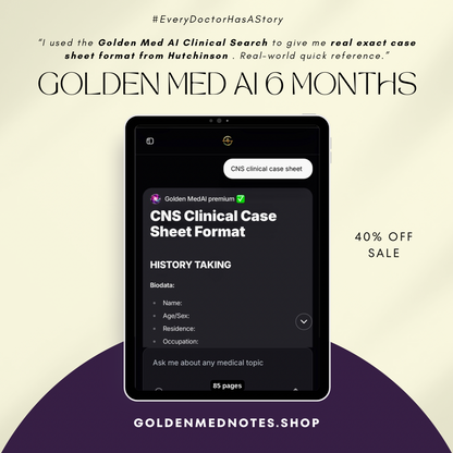 Golden Med AI 6-Monthly Subscription – ₹3499 / 6 months