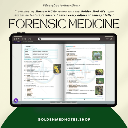 3rd Year MBBS Beginner Concise Exam Ready Notes Bundle - GOLDEN MED NOTES