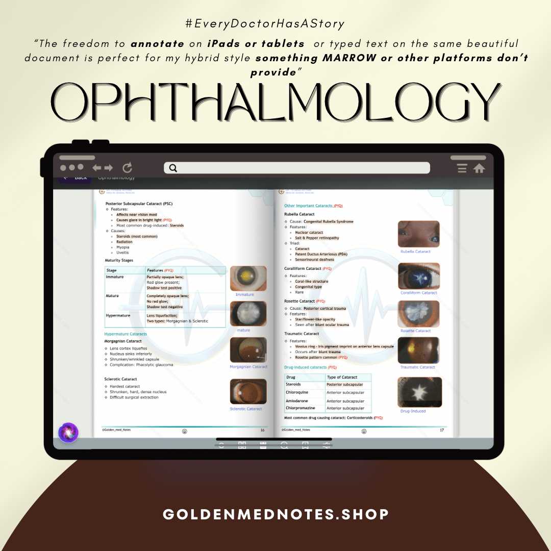 3rd Year MBBS Beginner Concise Exam Ready Notes Bundle - GOLDEN MED NOTES