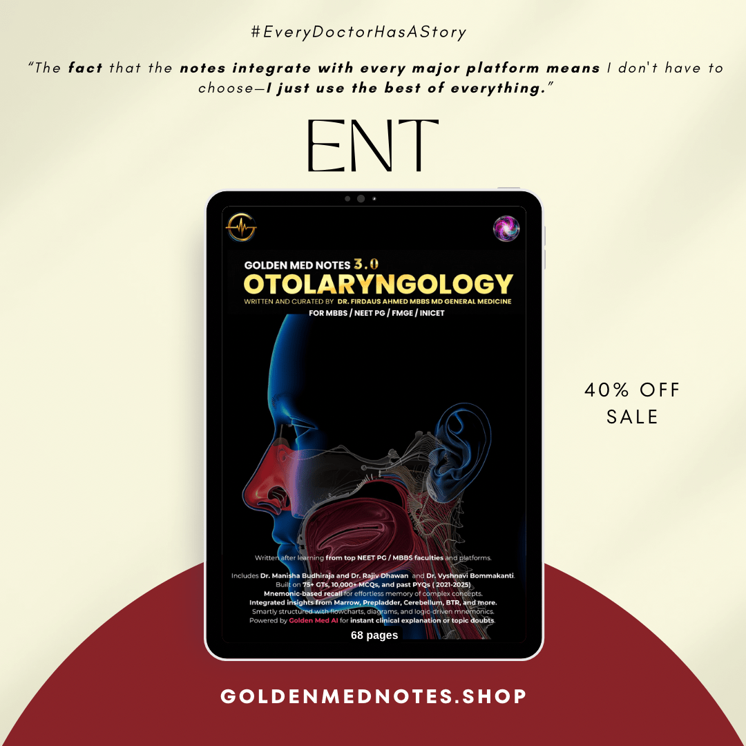 Orl Notes ENT (Otolaryngology) Concise Notes for MBBS & NEET PG | Ed 3.0 pdf ...