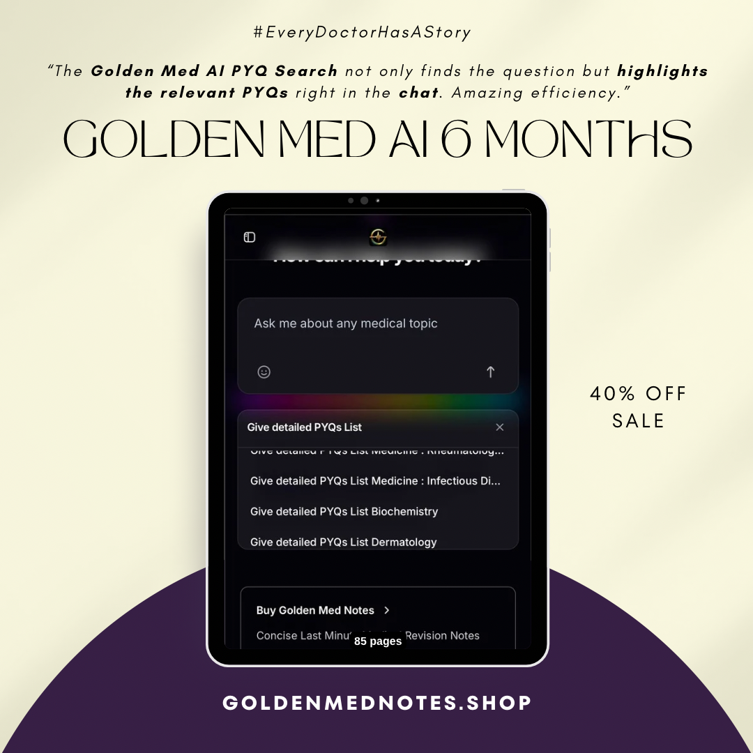 Golden Med AI 6-Monthly Subscription – ₹3499 / 6 months