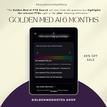 Golden Med AI 6-Monthly Subscription – ₹3499 / 6 months