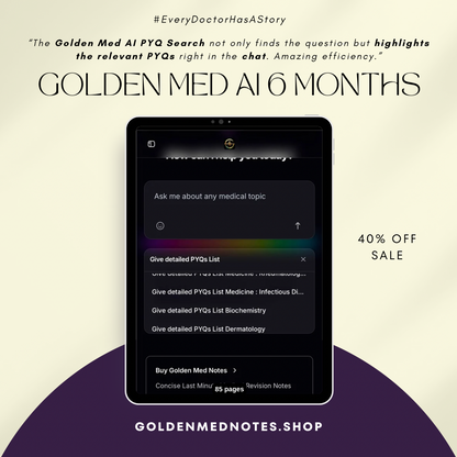 Golden Med AI 6-Monthly Subscription – ₹3499 / 6 months