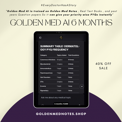 Golden Med AI 6-Monthly Subscription – ₹3499 / 6 months