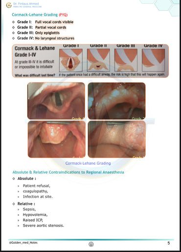 Anesthesia Golden Med Notes Edition 3.0