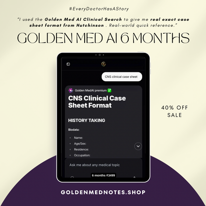 Golden Med AI 6-Monthly Subscription – ₹3499 / 6 months