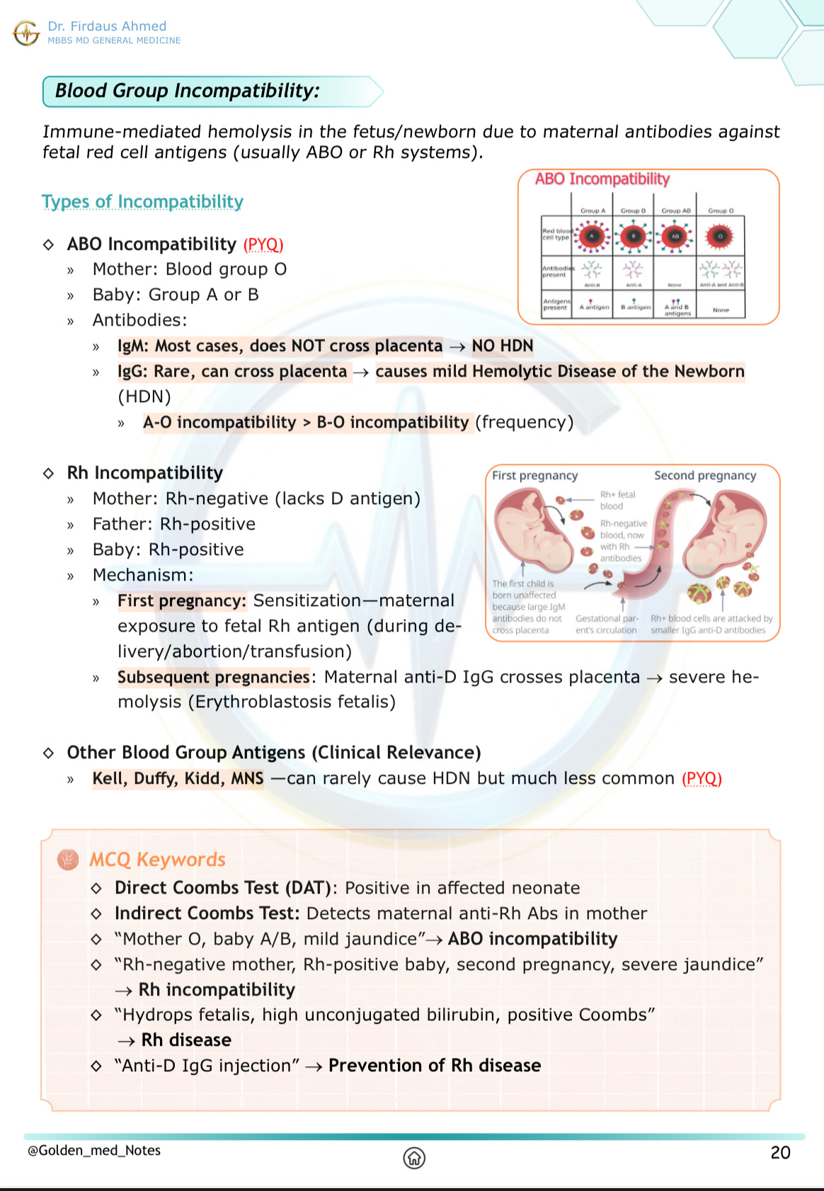 Paediatrics Neonatology Golden Med Notes Edition 3.0