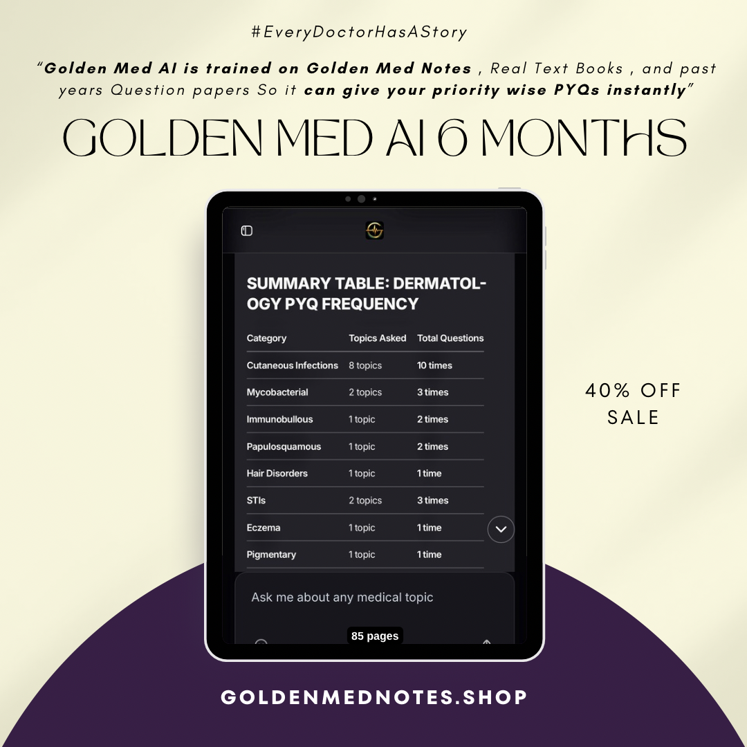 Golden Med AI 6-Monthly Subscription – ₹3499 / 6 months