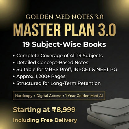 Golden Med AI Master Plan 3.0 (19 subjects + Golden Med AI MCQs) - GOLDEN MED NOTES