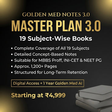 Golden Med AI Master Plan 3.0 (19 subjects + Golden Med AI MCQs)