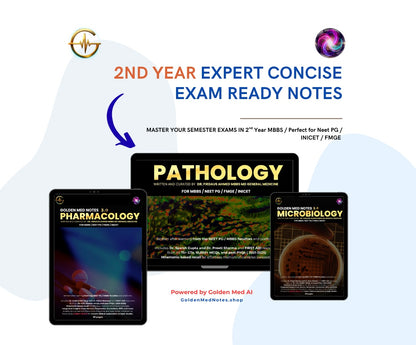 🔬 2nd Year MBBS Expert Concise Exam Ready Notes Bundle