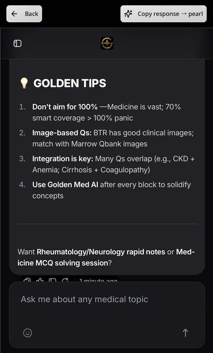 Golden Med AI Master Plan 3.0 (19 subjects + Golden Med AI for 1 year) - GOLDEN MED NOTES