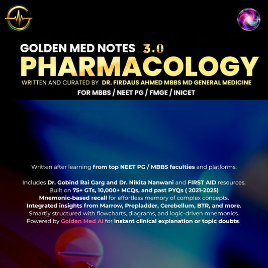 Pharmacology Golden Med Notes Edition 3.0