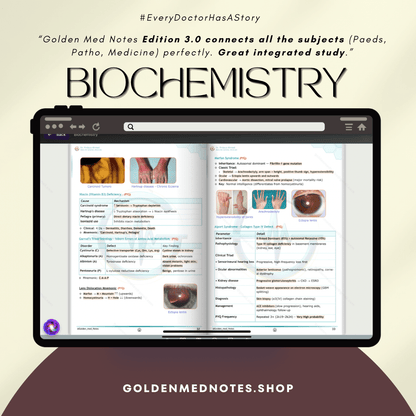 Biochemistry Golden Med Notes Edition 3.0 - GOLDEN MED NOTES