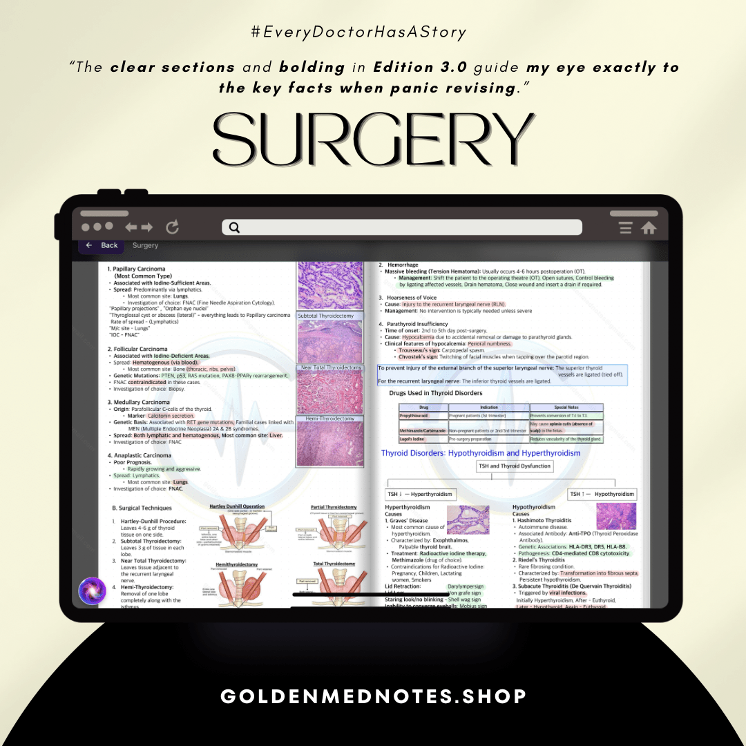 FINAL YEAR MBBS MAJOR SUB JECTS – EXAM READY CONCISE NOTES (Edition 3.0) - GOLDEN MED NOTES