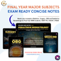FINAL YEAR MBBS MAJOR SUB JECTS – EXAM READY CONCISE NOTES (Edition 3.0) - GOLDEN MED NOTES