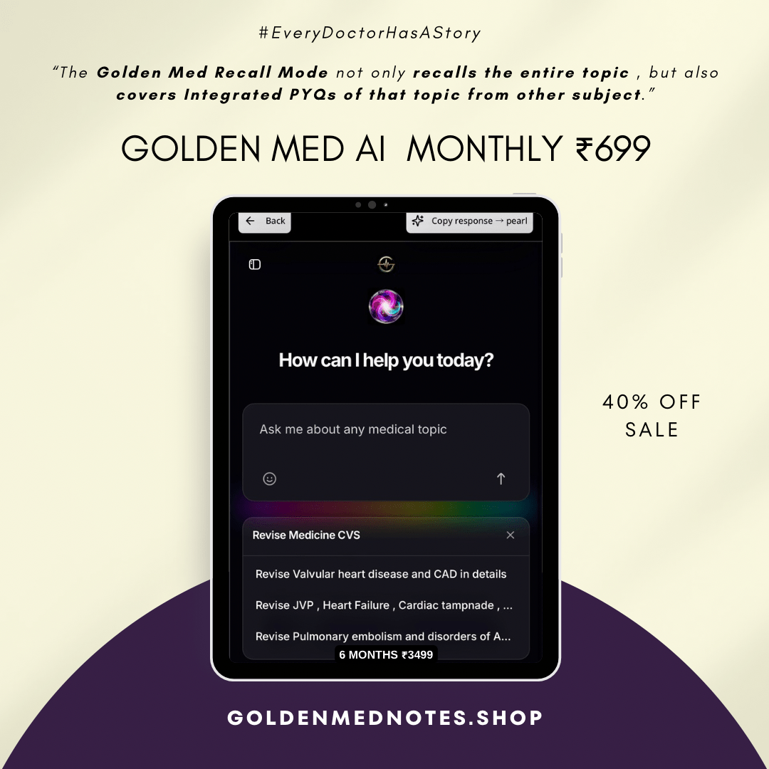 Golden Med AI Only subscriptions - GOLDEN MED NOTES