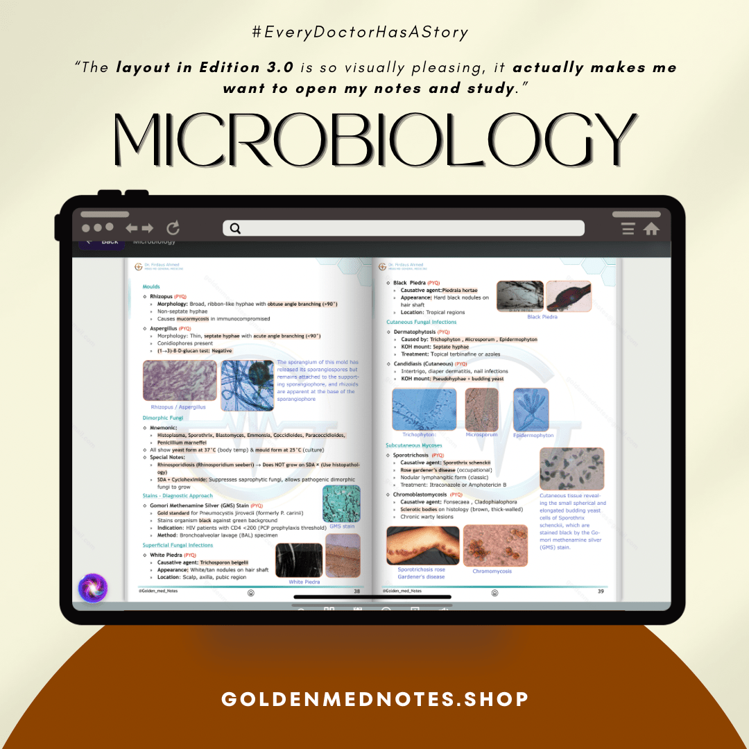 Microbiology Golden Med Notes Edition 3.0 - GOLDEN MED NOTES