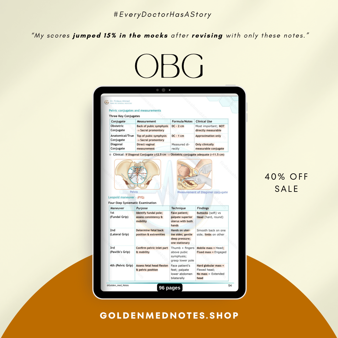 OBG Golden Med Notes Edition 3.0 - GOLDEN MED NOTES
