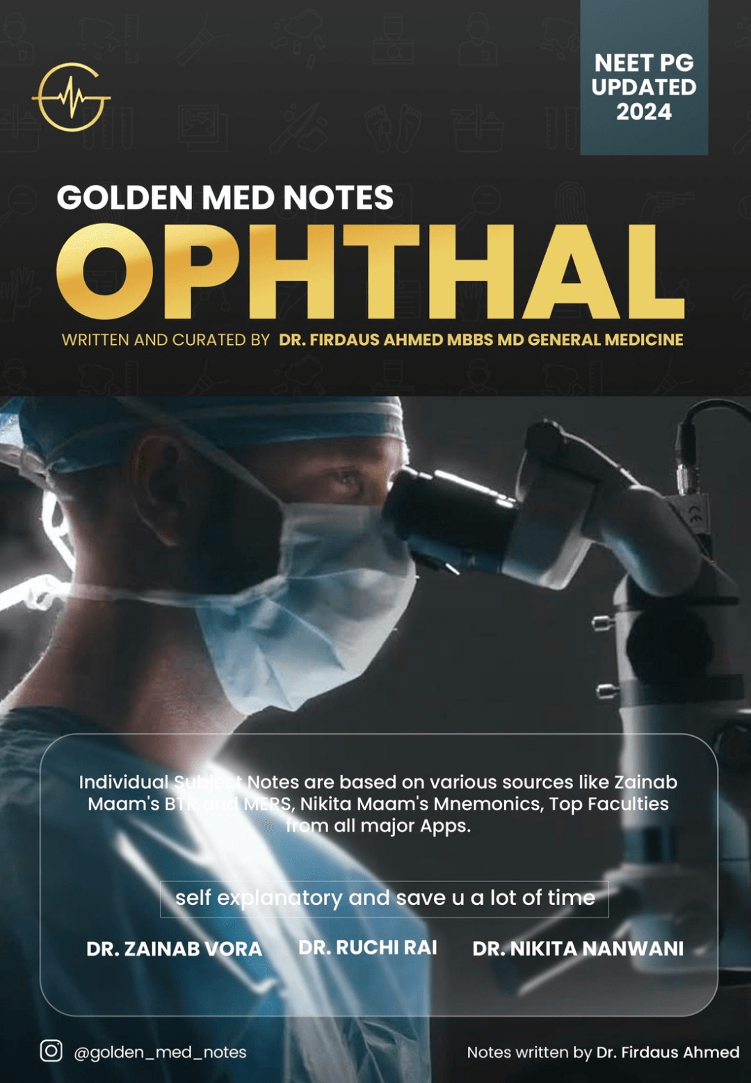 Ophthalmology - GOLDEN MED NOTES