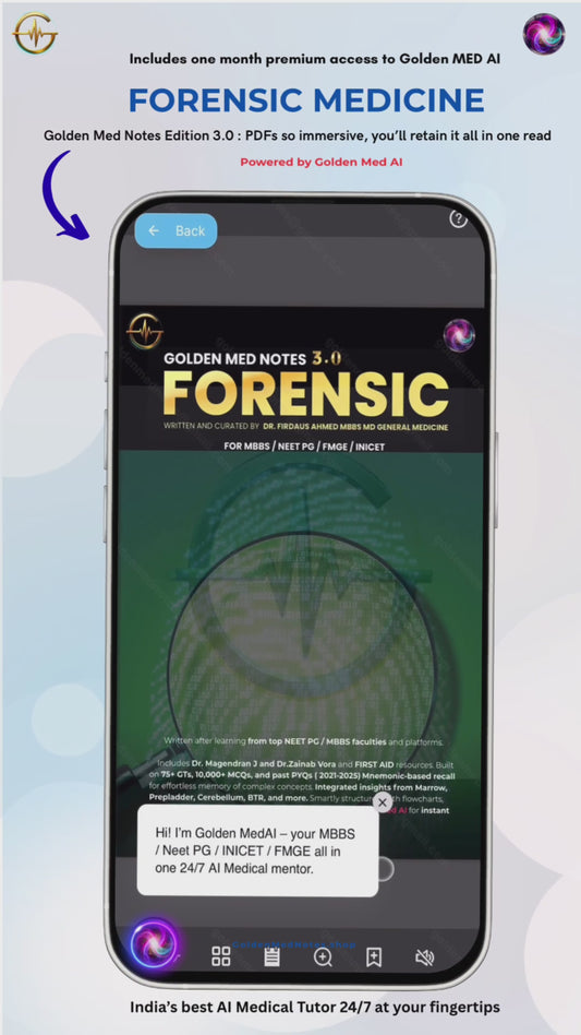 Forensic Medicine Golden Med Notes Edition 3.0