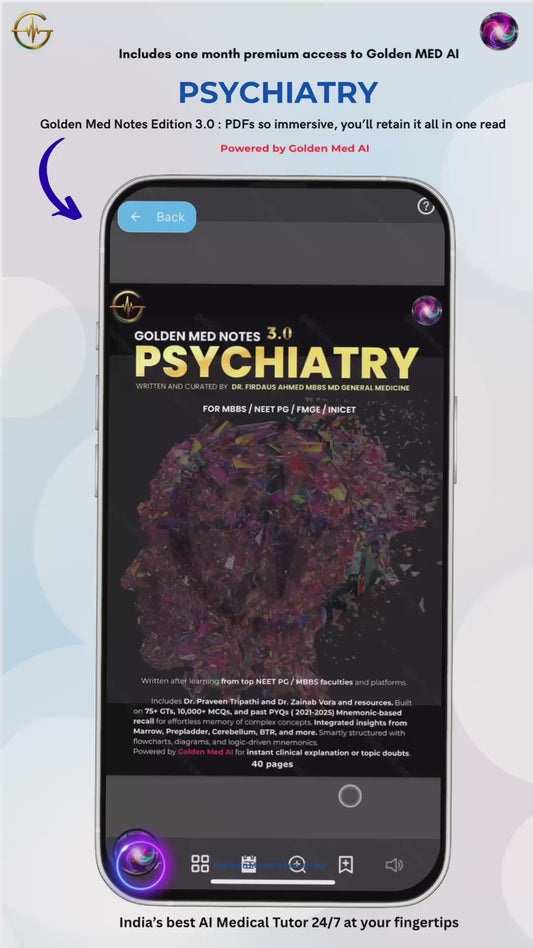 Psychiatry Golden Med Notes Edition 3.0